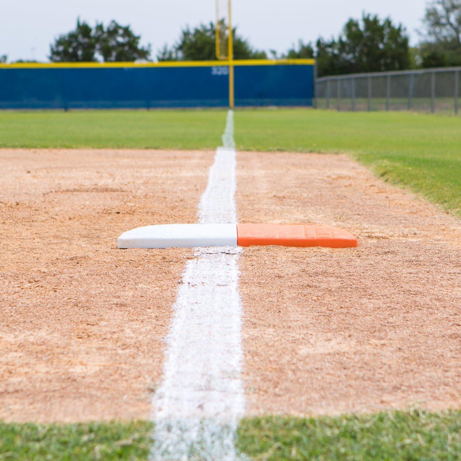 image:imageChampion Sports Pro Double First Base Official One Piece Double First Base Easy Install Base With Ground AnchorsOrange