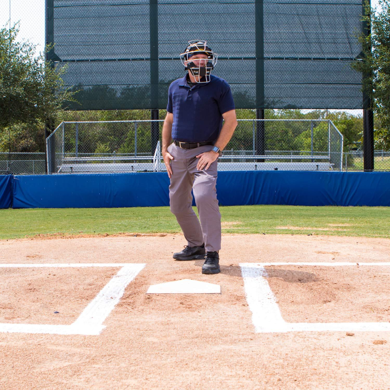 image:imageChampion Sports Umpire Leg Guards Single Knee Umpires Shin Guard for Baseball amp Softball Pair of 165 Umpiring Shin Pads for Adults BlackDouble Knee Wings 165 Long