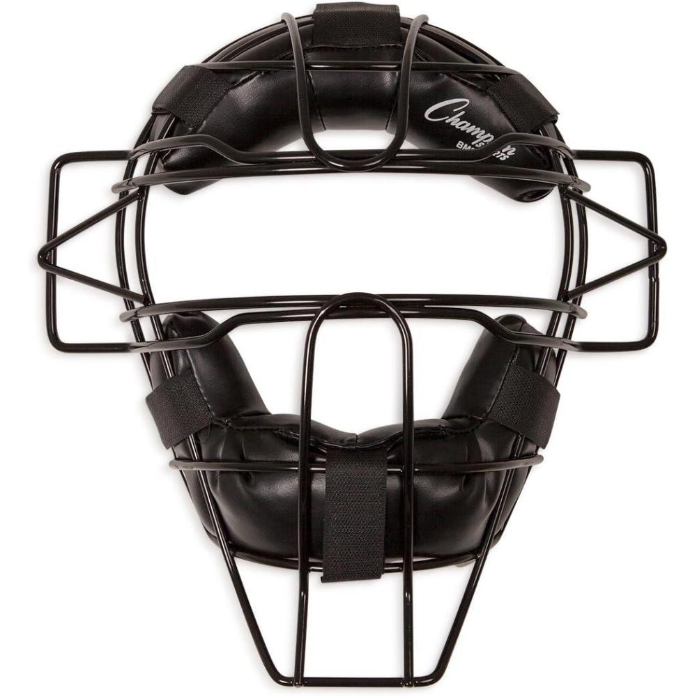 image:imageChampion Sports Pro Baseball Adult Mask Umpires and Catchers Extra Protection Extended Guards Adjustable Harness Baseball Mask Adult SizeBlackAdult Pro Mask