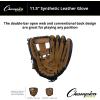 Champion Sports 12″ Glove | Synthetic Leather Back and Front | Triple Bar Open Web and Conventional Back Design | Deep Set Pocket | Age: Adult Large-H.S. | Left-Handed Glove