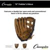Champion Sports 13″ Glove | Synthetic Leather Front and Back | Double Bar Open-Web and Conventional Back Design | Deep Set Pocket | Age: Adult Large-High School | Right-Handed Glove