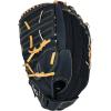 Champion Sports 14″ Physical Ed. Glove – Soft Leather Front and Nylon Mesh Back for Comfort Grip | Adjustable Strap with Velcro® Closure | Closed Web | Age: H.S.-Adult | Right-Handed Glove,Black