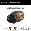 Champion Sports 14″ Physical Ed. Glove – Soft Leather Front and Nylon Mesh Back for Comfort Grip | Adjustable Strap with Velcro® Closure | Closed Web | Age: H.S.-Adult | Left-Handed Glove