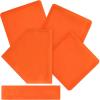 Champion Sports Baseball/Softball Throw Down Base Sets – Durable Indoor/Outdoor Training Bases – Sets of 4 or 5 in Orange or White(Sack of Bases w/ Pitchers Plate and Sack- Orange (Set of 5))