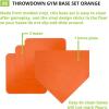 Champion Sports Baseball/Softball Throw Down Base Sets – Durable Indoor/Outdoor Training Bases – Sets of 4 or 5 in Orange or White((Set of 4) Orange – Throw Down Base Set)