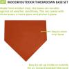 Champion Sports Baseball/Softball Throw Down Base Sets – Durable Indoor/Outdoor Training Bases – Sets of 4 or 5 in Orange or White((Set of 5) Orange -Throw Down Base Set w/ Pitchers Plate)