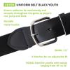 Champion Sports Baseball/Softball Uniform Belt, Comfort Stretch Fit Durable Syntex Tab – Youth & Adult Sizes, Multiple Colors(Black)
