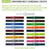 Champion Sports Baseball/Softball Uniform Belt, Comfort Stretch Fit Durable Syntex Tab – Youth & Adult Sizes, Multiple Colors(Cardinal Red)