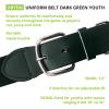 Champion Sports Baseball/Softball Uniform Belt, Comfort Stretch Fit Durable Syntex Tab – Youth & Adult Sizes, Multiple Colors(Dark Green)