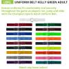 Champion Sports Baseball/Softball Uniform Belt, Comfort Stretch Fit Durable Syntex Tab – Youth & Adult Sizes, Multiple Colors(Kelly Green)