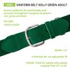 Champion Sports Baseball/Softball Uniform Belt, Comfort Stretch Fit Durable Syntex Tab – Youth & Adult Sizes, Multiple Colors(Kelly Green)