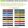 Champion Sports Baseball/Softball Uniform Belt, Comfort Stretch Fit Durable Syntex Tab – Youth & Adult Sizes, Multiple Colors(Neon Yellow)