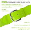 Champion Sports Baseball/Softball Uniform Belt, Comfort Stretch Fit Durable Syntex Tab – Youth & Adult Sizes, Multiple Colors(Neon Yellow)