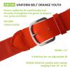 Champion Sports Baseball/Softball Uniform Belt, Comfort Stretch Fit Durable Syntex Tab – Youth & Adult Sizes, Multiple Colors(Orange)
