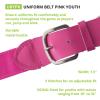 Champion Sports Baseball/Softball Uniform Belt, Comfort Stretch Fit Durable Syntex Tab – Youth & Adult Sizes, Multiple Colors(Pink)