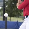 Champion Sports Deluxe Batting Tee – Mounted on Official Home Plate, Adjustable Telescopic Molded Rubber Tee, Multiple Style Options – Singles & Sets Available(Deluxe Batting Tee)