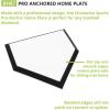 Champion Sports Home Plate – Rubber Baseball & Softball Base, Official Size, Durable, Indoor/Outdoor, Training & Game Read(Pro Anchor Home Plate)