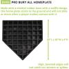 Champion Sports Home Plate – Rubber Baseball & Softball Base, Official Size, Durable, Indoor/Outdoor, Training & Game Read(Pro Bury All Homeplate)