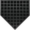 Champion Sports Home Plate – Rubber Baseball & Softball Base, Official Size, Durable, Indoor/Outdoor, Training & Game Read(Pro In Ground Home Plate)