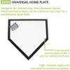 Champion Sports Home Plate – Rubber Baseball & Softball Base, Official Size, Durable, Indoor/Outdoor, Training & Game Read(Universal Home Plate)