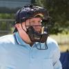 Champion Sports Lightweight Umpire Face Mask – Durable, Premium Construction Umpire Face Mask – Extended Guards/Adjustable Harness – Adult Size – Black(Adult)