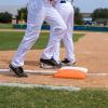 Champion Sports Pro Double First Base – Official One Piece Double First Base – Easy Install Base With Ground Anchors,Orange