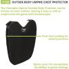 Champion Sports Umpire Exterior Body Chest Protector Pad With Y-Strap – Adjustable Comfort Fit Exterior Chest Protector,Black