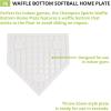 Champion Sports-96 Heavy-Duty Rubber Home Plate, White 16″ x 17″ x 1″