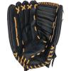 Champion Sports 14″ Physical Ed. Glove – Soft Leather Front and Nylon Mesh Back for Comfort Grip | Adjustable Strap with Velcro® Closure | Closed Web | Age: H.S.-Adult | Right-Handed Glove,Black