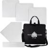 Champion Sports Baseball/Softball Throw Down Base Sets – Durable Indoor/Outdoor Training Bases – Sets of 4 or 5 in Orange or White(Sack of Bases w/ Pitchers Plate and Sack- White (Set of 5))