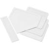 Champion Sports Baseball/Softball Throw Down Base Sets – Durable Indoor/Outdoor Training Bases – Sets of 4 or 5 in Orange or White((Set of 5) White -Throw Down Base Set w/ Pitchers Plate)