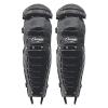 Champion Sports Umpire Leg Guards: Single Knee Umpire’s Shin Guard for Baseball & Softball – Pair of 16.5″ Umpiring Shin Pads for Adults – Black(Double Knee & Wings (16.5″ Long))