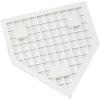 Champion Sports-96 Heavy-Duty Rubber Home Plate, White 16″ x 17″ x 1″