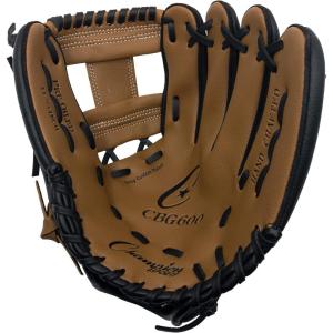 Champion Sports 12″ Glove | Synthetic Leather Back and Front | Triple Bar Open Web and Conventional Back Design | Deep Set Pocket | Age: Adult Large-H.S. | Left-Handed Glove