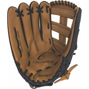 Champion Sports 13″ Glove | Synthetic Leather Front and Back | Double Bar Open-Web and Conventional Back Design | Deep Set Pocket | Age: Adult Large-High School | Right-Handed Glove