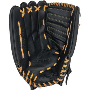 Champion Sports 14″ Physical Ed. Glove – Soft Leather Front and Nylon Mesh Back for Comfort Grip | Adjustable Strap with Velcro® Closure | Closed Web | Age: H.S.-Adult | Right-Handed Glove,Black