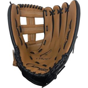 Champion Sports 14″ Physical Ed. Glove – Soft Leather Front and Nylon Mesh Back for Comfort Grip | Adjustable Strap with Velcro® Closure | Closed Web | Age: H.S.-Adult | Left-Handed Glove