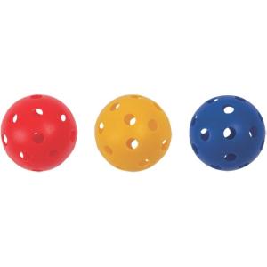 Champion Sports 9″ Hollow Plastic Baseballs – Lightweight, Durable Practice Balls for All Ages – Multiple Pack Sizes & Colors(Assorted Color)