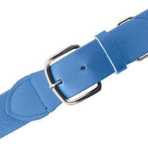 Champion Sports Baseball/Softball Uniform Belt, Comfort Stretch Fit Durable Syntex Tab – Youth & Adult Sizes, Multiple Colors(Columbia Blue)