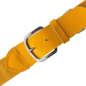 Champion Sports Baseball/Softball Uniform Belt, Comfort Stretch Fit Durable Syntex Tab – Youth & Adult Sizes, Multiple Colors(Yellow)