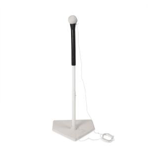 Champion Sports Deluxe Batting Tee – Mounted on Official Home Plate, Adjustable Telescopic Molded Rubber Tee, Multiple Style Options – Singles & Sets Available(Batting Tee Trainer)