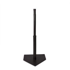 Champion Sports Deluxe Batting Tee – Mounted on Official Home Plate, Adjustable Telescopic Molded Rubber Tee, Multiple Style Options – Singles & Sets Available(Deluxe Batting Tee)
