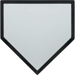Champion Sports Home Plate – Rubber Baseball & Softball Base, Official Size, Durable, Indoor/Outdoor, Training & Game Read(Pro In Ground Home Plate)