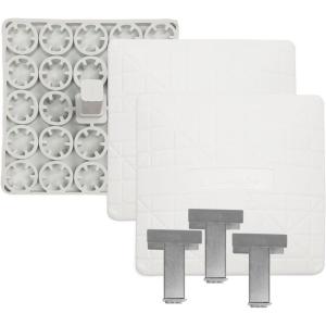 Champion Sports Low Profile Pro Model Base Set – Breakaway Style Base Set – Set of 3 Molded Rubber Base Set
