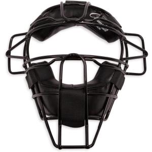 Champion Sports Pro Baseball Adult Mask – Umpires and Catchers – Extra Protection – Extended Guards – Adjustable Harness Baseball Mask – Adult Size,Black(Youth (Lightweight))