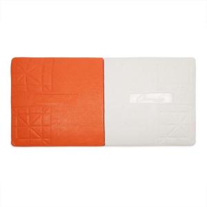 Champion Sports Pro Double First Base – Official One Piece Double First Base – Easy Install Base With Ground Anchors,Orange