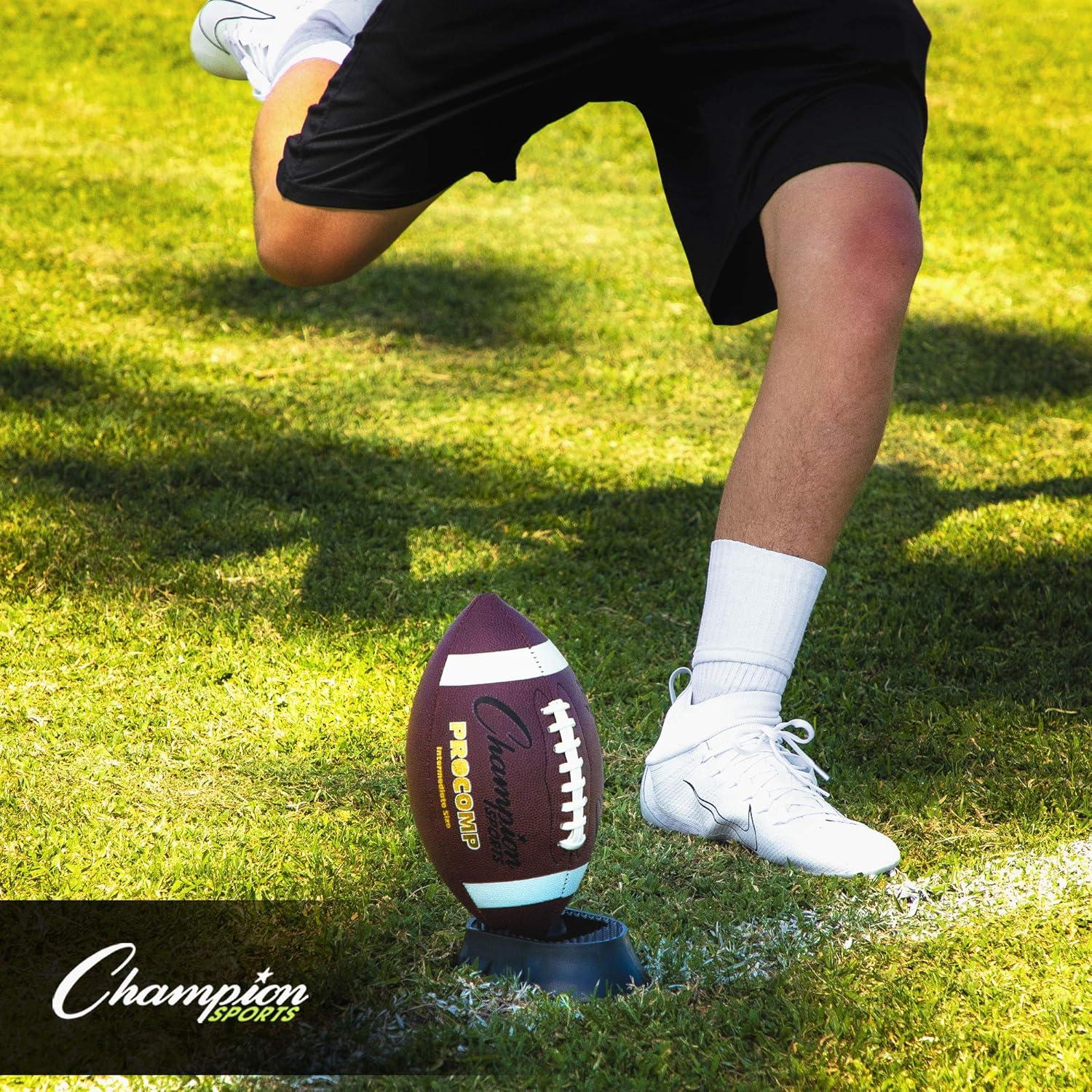 image:imageChampion Sports 1 Ground Zero Kickoff Tee Official NFL Football Kicking Tee for Accurate Kickoffs amp Field Goals Textured Top for Secure Ball Grip Black