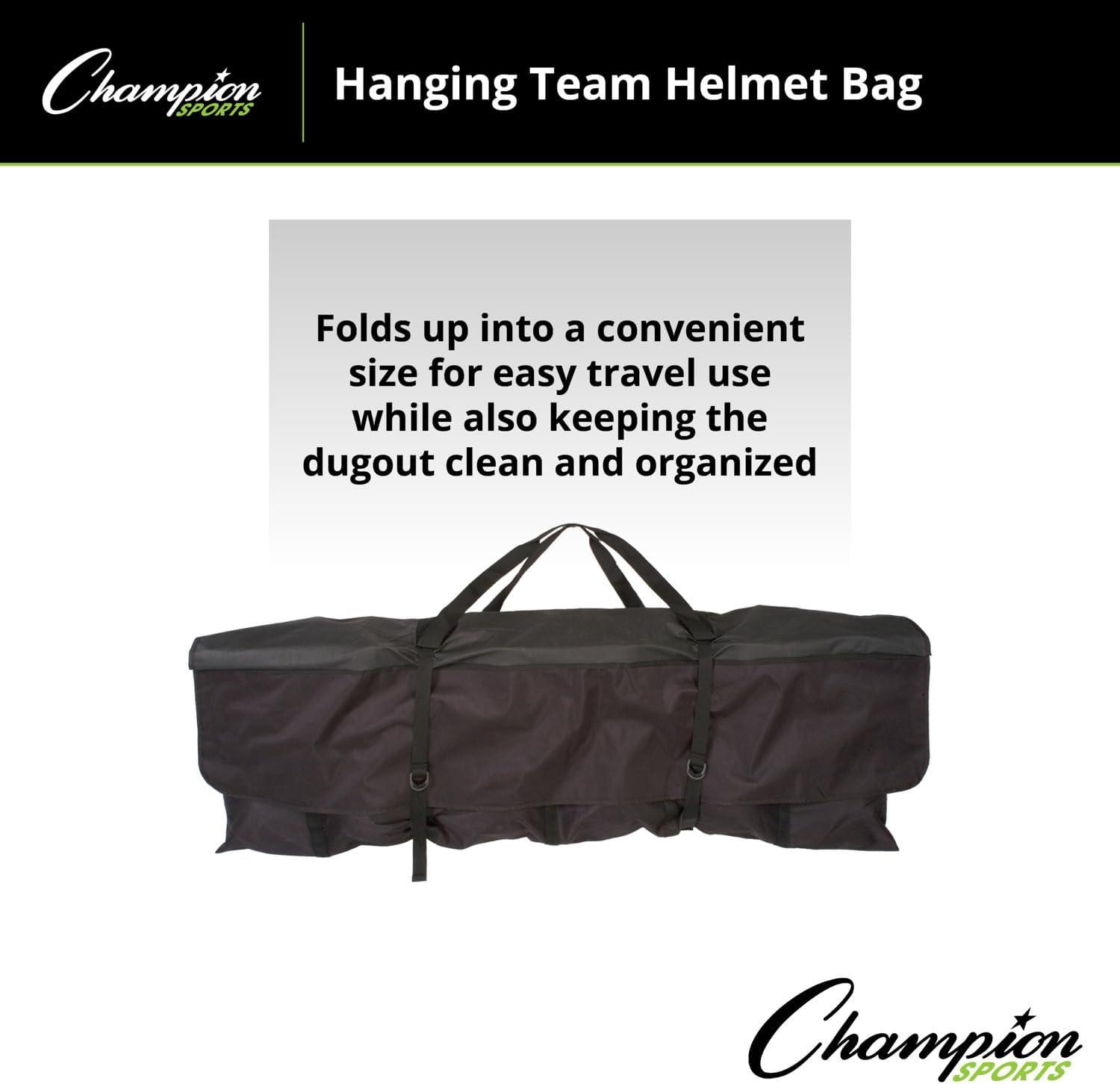 image:imageChampion Sports BaseballSoftball Equipment Bags Bat amp Helmet Bags Hanging Dugout Organizers Travel Caddies amp Backpacks Multiple Styles for Teams Coaches amp Players12 Helmets Team Helmet Bag