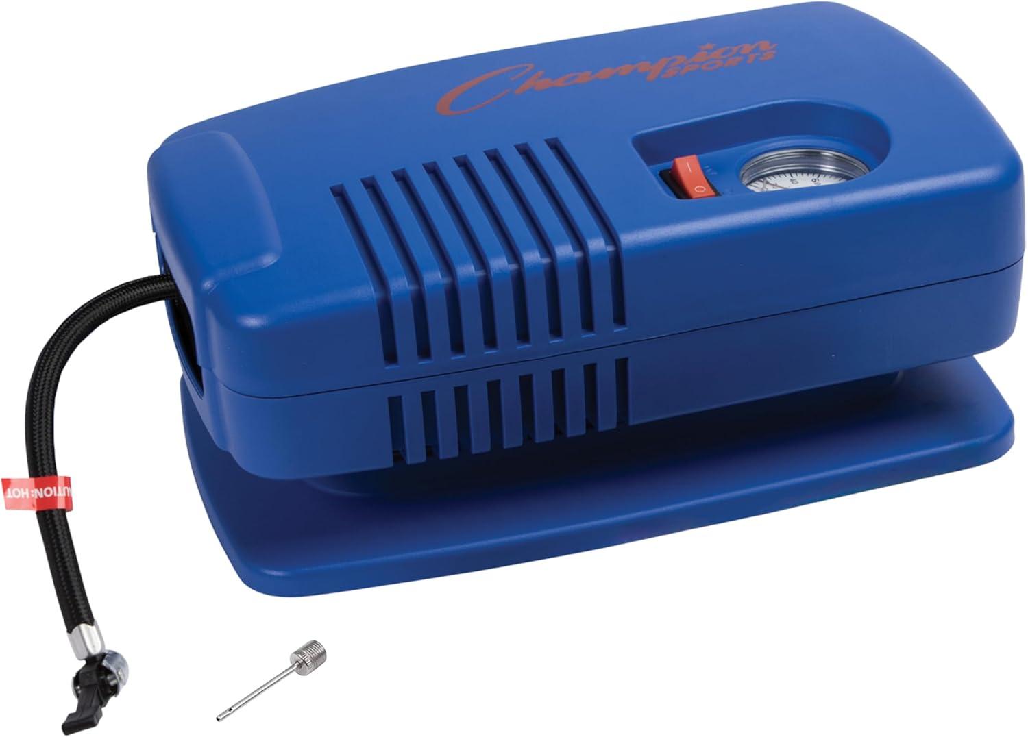image:imageChampion Sports Electric Ball Inflator with Needle Quiet Air Compressor for Basketball Soccer Volleyball amp Sports Balls High PSI Rating Fast Inflation 110120V AC Power for Gym amp School Use14 HP 125 PSI Deluxe
