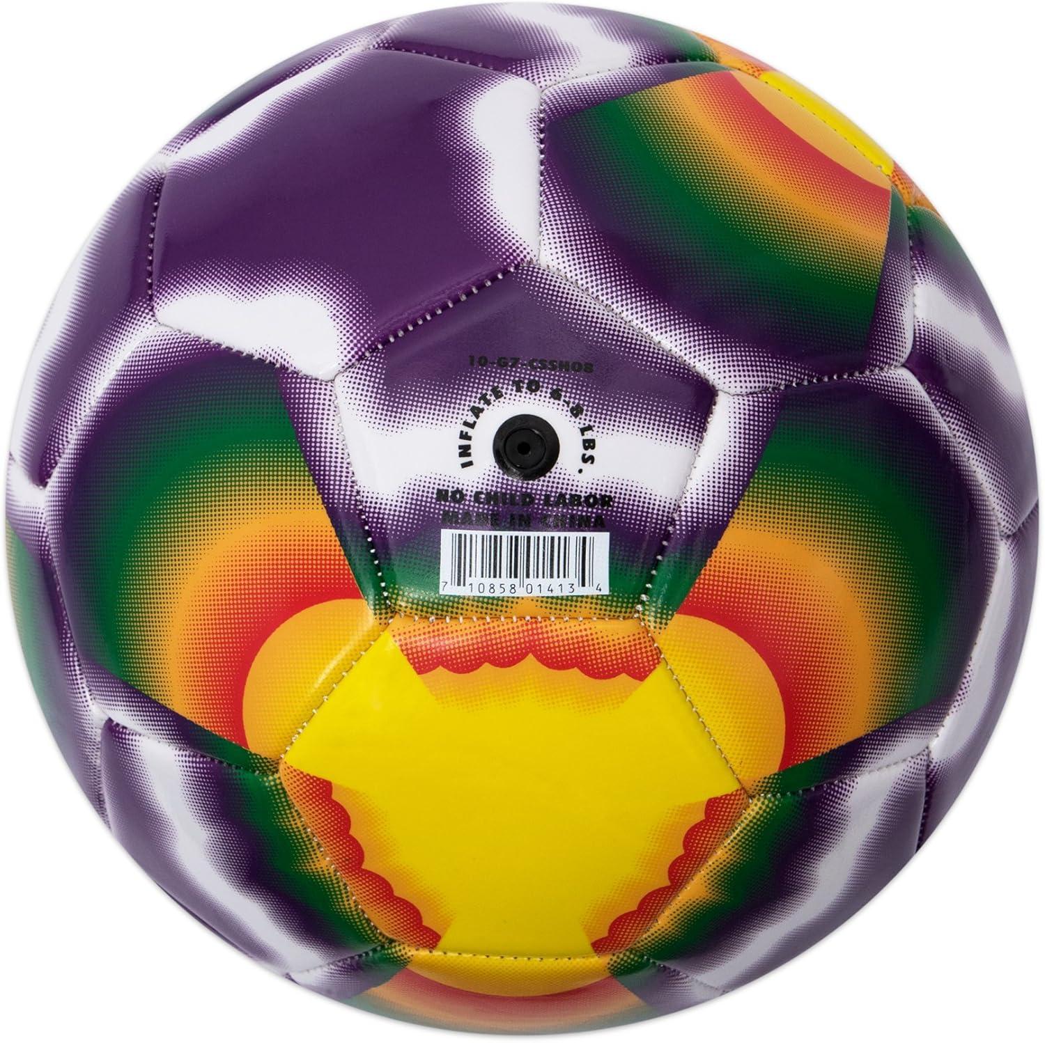 image:imageChampion Sports Extreme TieDye Soccer Ball Durable AllWeather Soccer Ball for Kids Youth amp Adults Sizes 3 4 5Multi Tie Dye